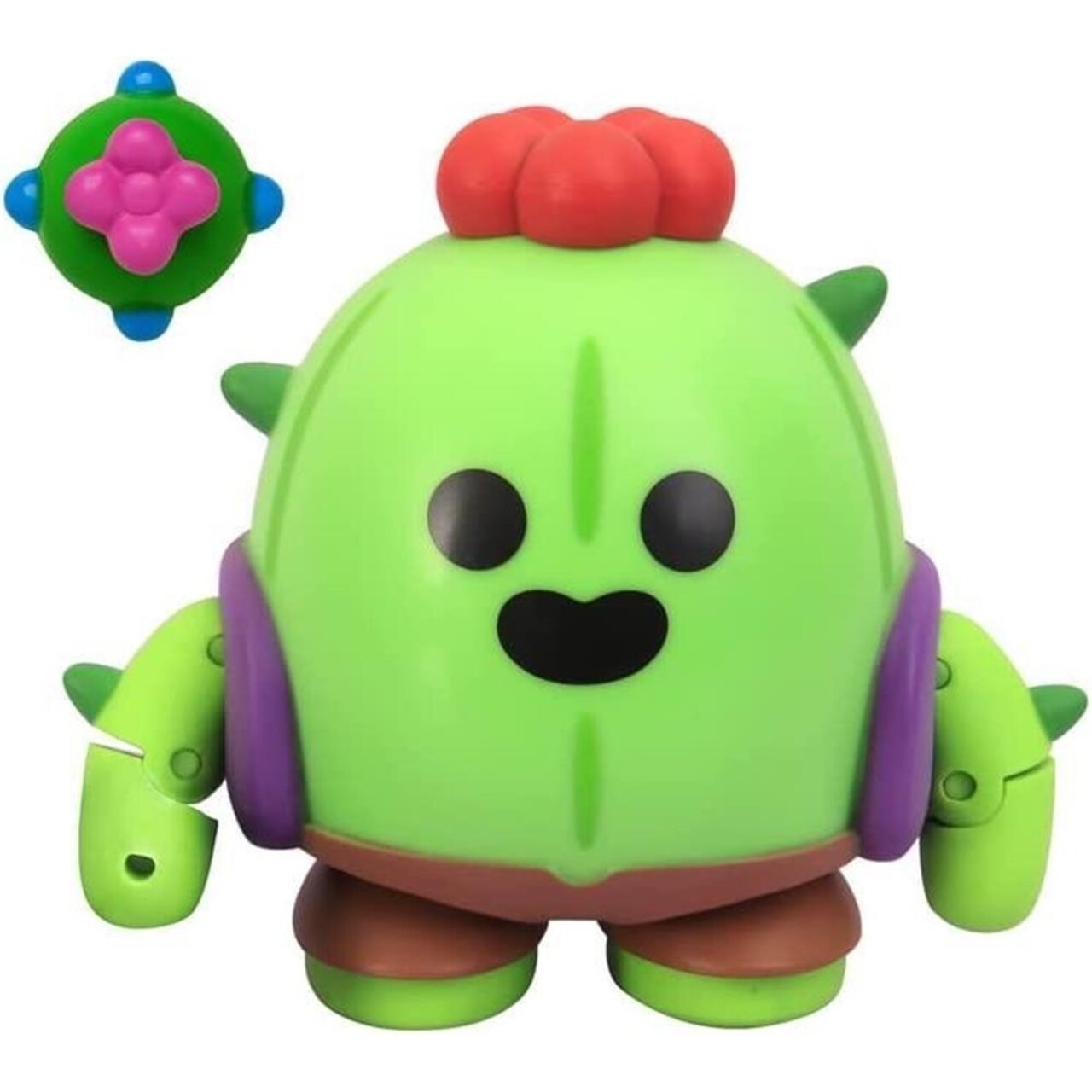 PMI International Brawl Stars Spike the Cactus Flower Fighter Plant Brawler Action Figure